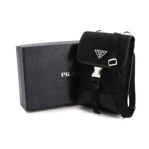 PRADA Smartphone Case Shoulder Bag Nylon Saffiano Leather 2ZH109 90288914
